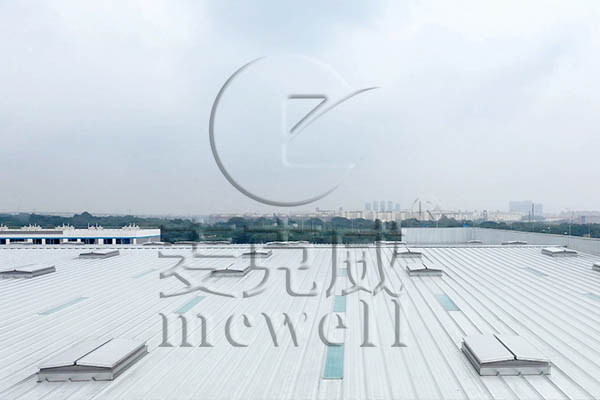 菜鳥網絡南昌運營中心上開式三角型電動采光排煙天窗